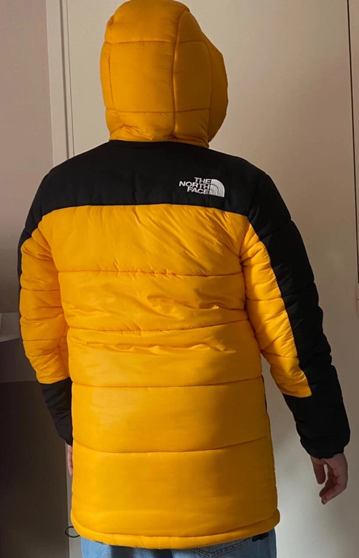 Doudoune north face cheap jaune et noir