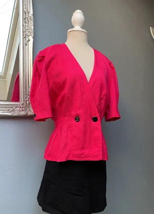 Blazer vintage rose fuchsia années 80, brand: Vintage, condizioni: Ottime, taglia: M / IT 42 / EU 38, €12.00, €13.30 include la Protezione acquisti Pro