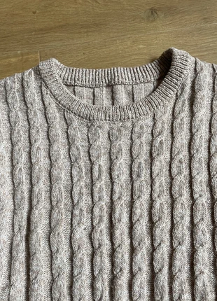 Gebreide Jurk Kabelmotief Herfst/Winter – Beige/Taupe – Maat L, marca: Shein, estado: Muito bom, tamanho: L / 40 / 12, €5.00, €5.95 inclui Proteção do Comprador