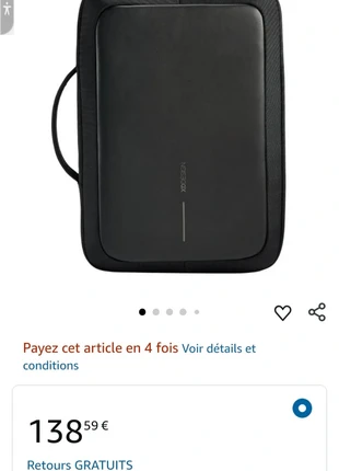 Sac à dos anti-vol XD Design Bobby Bizz 2.0 - Noir (P705.921), marke: XD design, zustand: Sehr gut, 99,00 €, 104,65 € inklusive Vinted-Käuferschutz