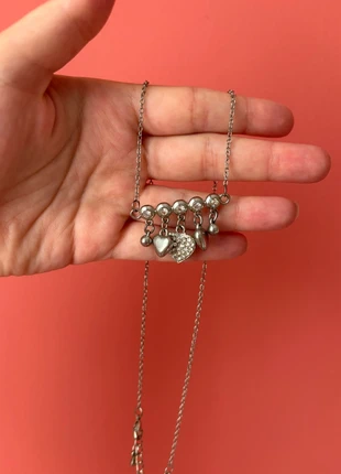 Collana con cuori pendenti ~ articolo di bigiotteria, marca: Bijoux, estado: Muito bom, €1.50, €2.28 inclui Proteção do Comprador