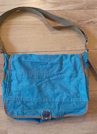 blue suede y2k messenger bag, merk: Inconnu, staat: Goed, € 8,00, € 9,10 inclusief Kopersbescherming