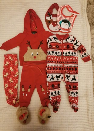 Baby Christmas reindeer bundle 🎅 (Size 3–6 months / 68cm), brand: Dunnes Stores, condition: Very good, size: 3-6 months / 62 cm, €10.00, €11.20 includes Buyer Protection