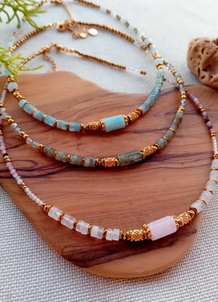 Ras de cou pierres semiprecieuses, marca: Pierres, estado: Muy bueno, 18,00 €, 19,60 € Protección al comprador incluida