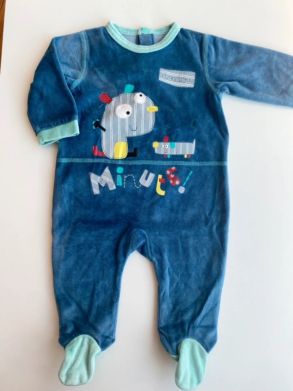 Lot 3 pyjamas velours et coton 1 pièce - photo numéro 17