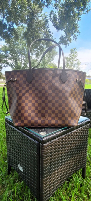 Louis vuitton neverfull damier ebene shop