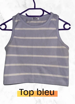 Top Jennifer couleur indigo – Taille L, basique et confortable, marque: Jennyfer, état: Bon état, taille: L / 40 / 12, 2,00 €, 2,80 € Protection acheteurs incluse