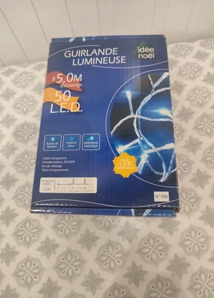 Guirlande lumineuse pour sapin blanc, marque: idée noël, état: Neuf sans étiquette, 8,00 €, 9,10 € Protection acheteurs incluse
