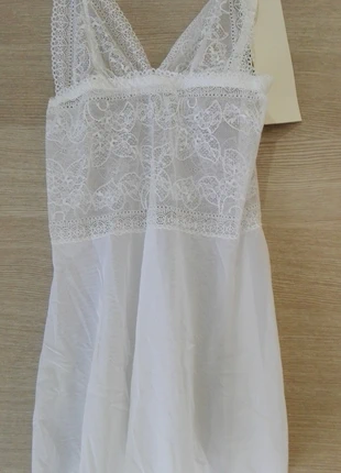 Nuisette en voile blanc, merk: Lupoline, staat: Nieuw met prijskaartje, maat: S / 36 / 8, € 7,00, € 8,05 inclusief Kopersbescherming