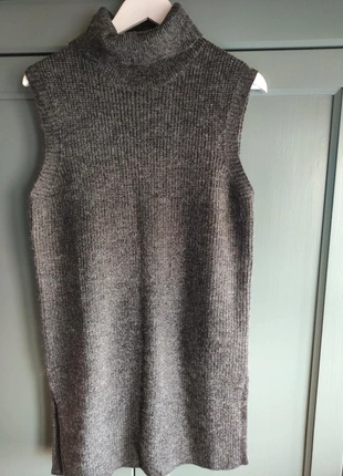 Geisha mouwloze coltrui – lang model – antraciet gemêleerd – maat XS/S, merk: Geisha, staat: Nieuw zonder prijskaartje, maat: XS / 34 / 6, € 15,00, € 16,45 inclusief Kopersbescherming