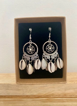 Boucles d’oreilles coquillages, marque: Hippie, état: Neuf avec étiquette, 6,00 €, 7,00 € Protection acheteurs incluse