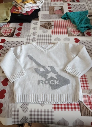 Pull motif guitare , brand: Kid Kanai, condition: New without tags, size: 18-24 months / 86 cm, €1.00, €1.75 includes Buyer Protection
