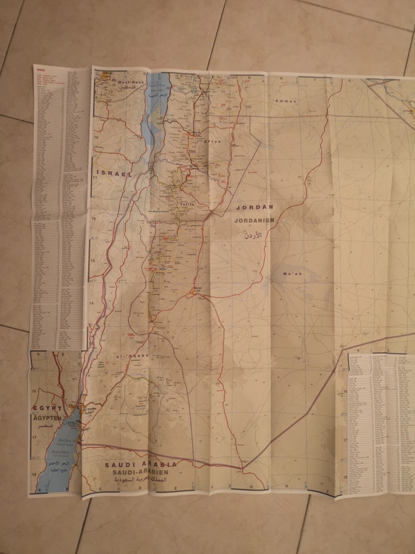 Cartina mappa Giordania | Vinted