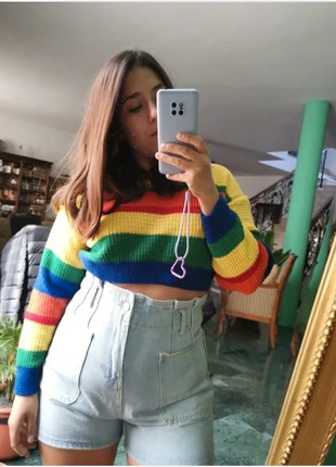 Jersey crop top de Shein , marque: Shein, état: Neuf sans étiquette, taille: Taille unique, 5,00 €, 5,95 € Protection acheteurs incluse