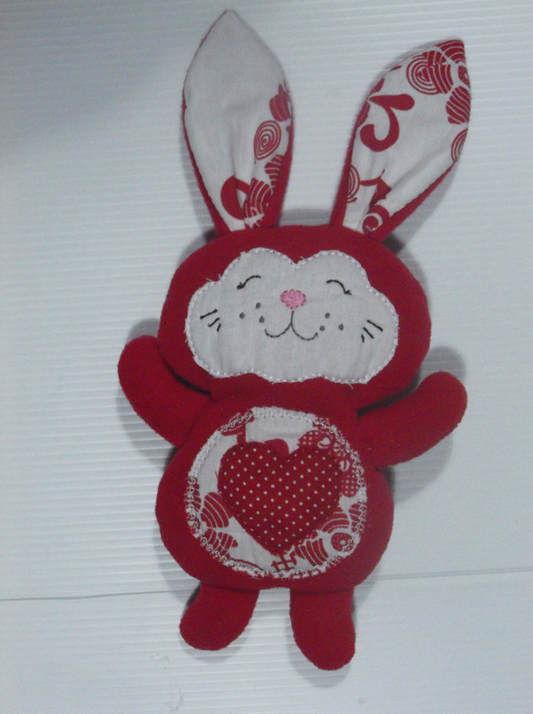 Doudou Lapin Rose - Créations artisanales