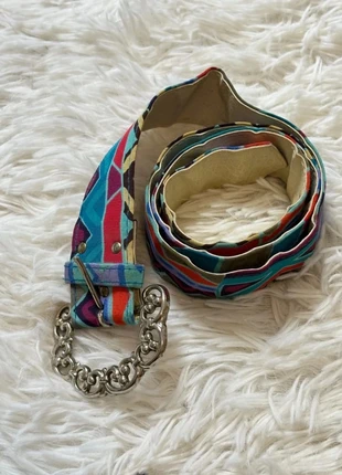 Ceinture fleur multicolore vintage femme 90cm M/L, brand: Vintage Dressing, condition: Very good, size: 90 cm, €10.00, €11.20 includes Buyer Protection Pro