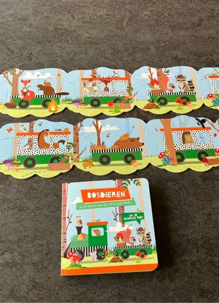 Bosdieren boek + puzzel 🧩, staat: Heel goed, € 3,00, € 3,85 inclusief Kopersbescherming