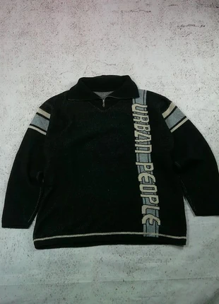 Urban People Pull Vintage 90s Made in France Laine Outwear Col Camionneur Design Techno Unisexe, marke: Urban people, zustand: Gut, größe: L, 25,90 €, 27,90 € beinhaltet Vinted-Käuferschutz Pro