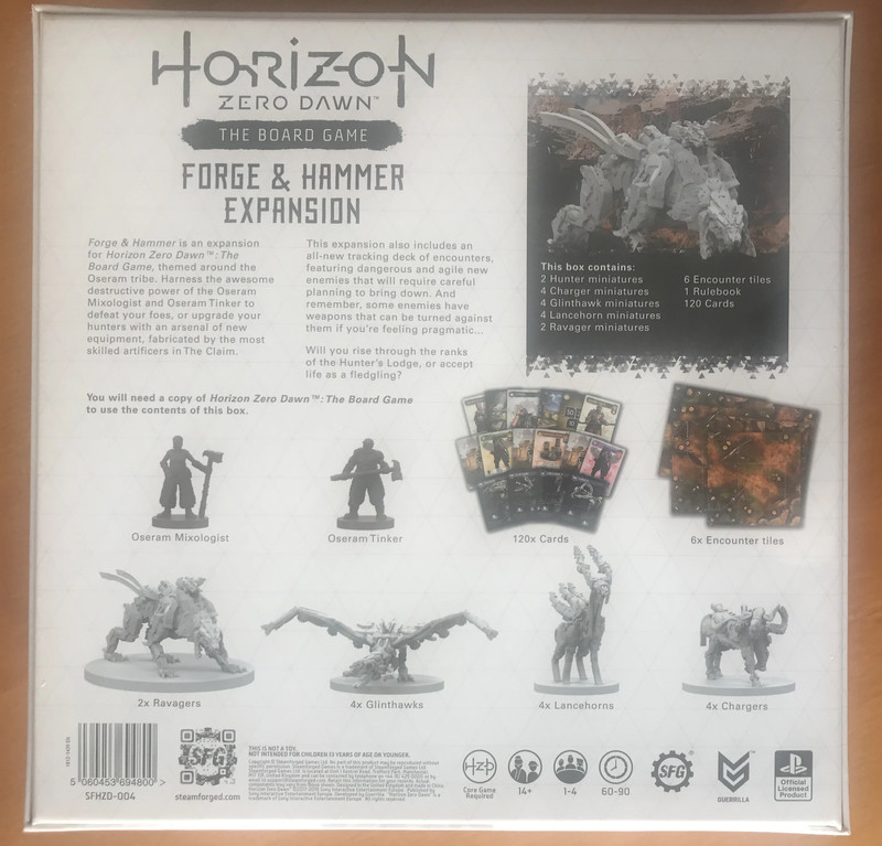 Horizon Zero Dawn The Board Game: The Forge & Hammer expansion - Steamforged Games - Nuovo - New 2