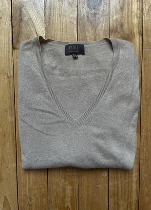 Pull en Cachemire beige col V – taille S 36 (à réparer), brand: Pure, condition: Good, size: S / 36 / 8, €11.00, €12.25 includes Buyer Protection