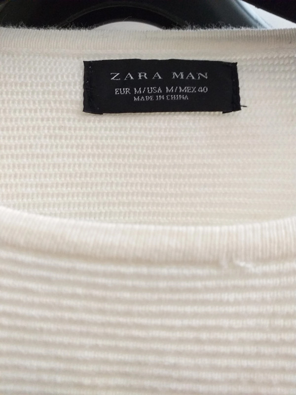 Jersey ZARA primavera verano blanco de caballero
