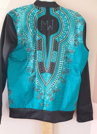 Blouson en Wax, merk: Fabrication Artisanale, staat: Nieuw zonder prijskaartje, maat: XL / 42 / 14, € 25,00, € 26,95 inclusief Kopersbescherming