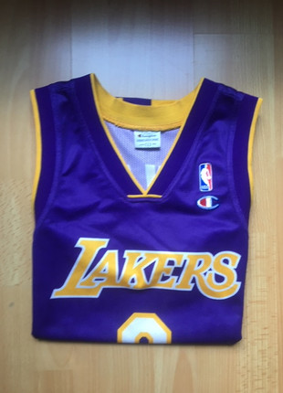 Maillot Basket Lakers Blanc NBA Kobe Bryant #8 Champion USA Vintage - S
