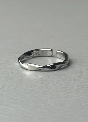 Bague torsadée en argent, marque: Argent, état: Très bon état, taille: Ajustable, 10,00 €, 11,20 € Protection acheteurs incluse