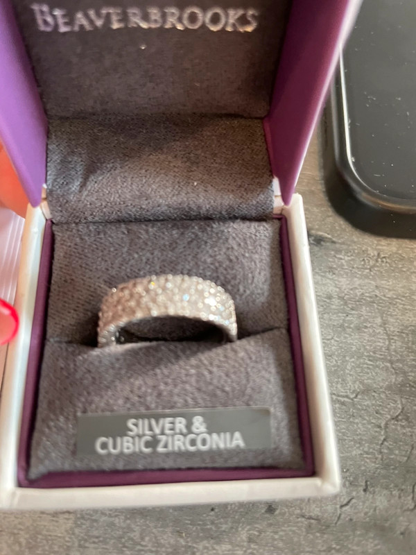 Beaverbrooks silver cubic on sale zirconia ring