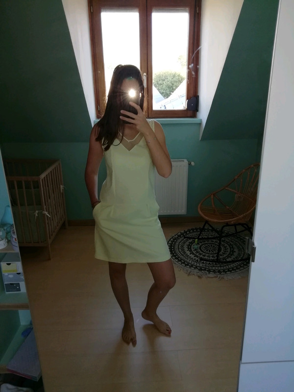 Robe cheap jaune pastel