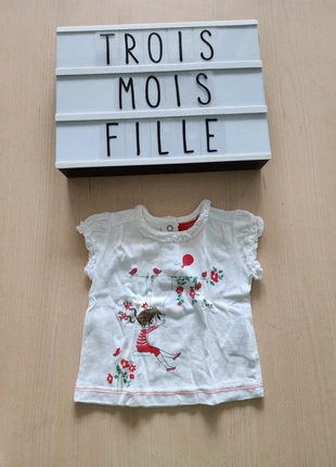Tee-shirt MC - 3 mois - Tissaia , brand: Tissaia, condition: Very good, size: 1-3 months / 56 cm, €1.00, €1.75 includes Buyer Protection