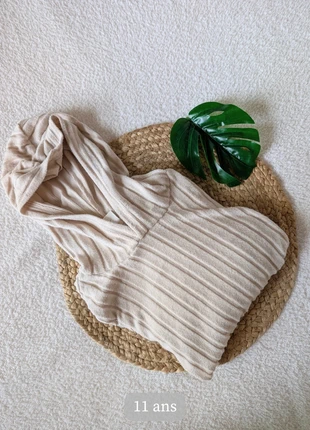 Sweat à capuche côtelé Shein︱11 ans, merk: Shein, staat: Goed, maat: 11 jaar / 146 cm, € 4,00, € 4,90 inclusief Kopersbescherming