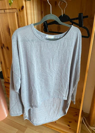 Graues Basic-shirt Gr.M, staat: Heel goed, maat: M / 38 / 10, € 3,50, € 4,38 inclusief Kopersbescherming