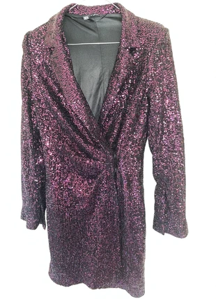 Veste mauve à paillettes Zara – Taille S, chic & tendance, marque: Zara, état: Très bon état, taille: S / 36 / 8, 39,00 €, 41,65 € Protection acheteurs incluse