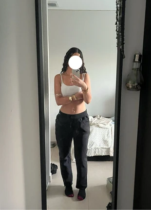 jogging noir streetwear droit, état: Très bon état, taille: S, 3,00 €, 3,85 € Protection acheteurs incluse