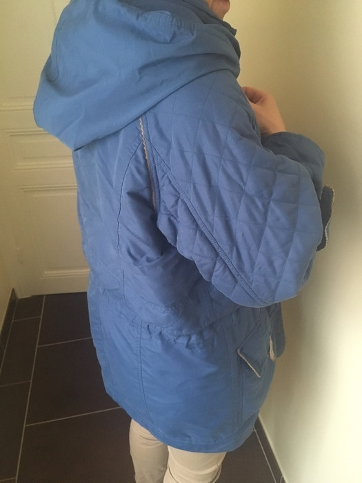 manteau Bleu capuches poches Taille S-M 3
