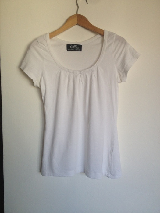 T-shirt blanc simple Zara 1