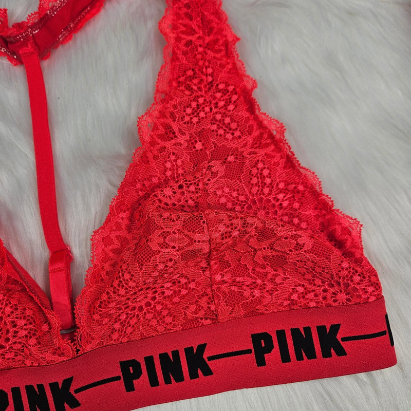 Victoria's Secret PINK Red Lace Bralette 2