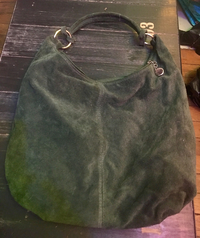 Sac Cabas En Velours Vert Bouteille Vinted