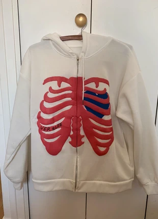 Pull à capuche avec zip Inconnu (blanc), S, brand: Inconnu, condition: Very good, size: S, €20.00, €21.70 includes Buyer Protection