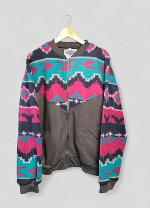 Polaire vintage Crazy Fleece Jacket 90s vert rose taille XL, marque: Vintage Dressing, état: Très bon état, taille: XL, 35,00 €, 37,45 € Protection acheteurs incluse