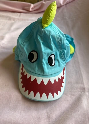 Chapéu H&M Azul Dinossauro com Proteção Pescoço (12-18 meses), marca: H&M, estado: Muy bueno, tamaño: 1-2 años, 49 cm, 4,90 €, 5,85 € Protección al comprador incluida