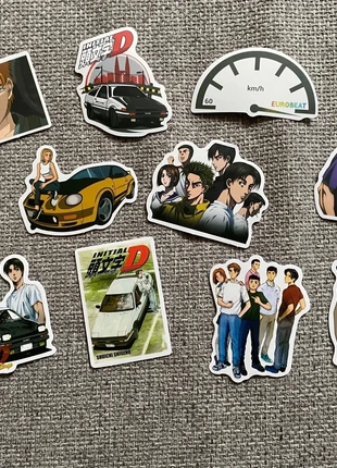 Lot de 10 autocollants Initial D, état: Très bon état, 4,00 €, 4,90 € Protection acheteurs incluse