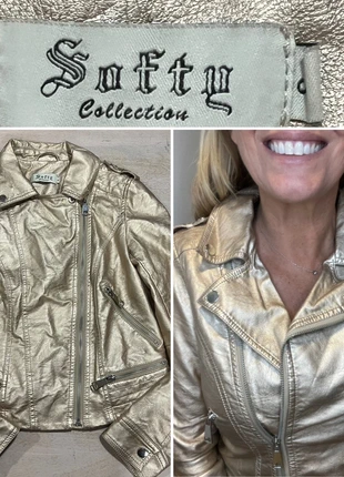 Magnifique perfecto femme Softy Collection doré métallisé, taille 36 soit S, brand: Softy, condition: Very good, size: S / 36 / 8, €20.00, €21.70 includes Buyer Protection