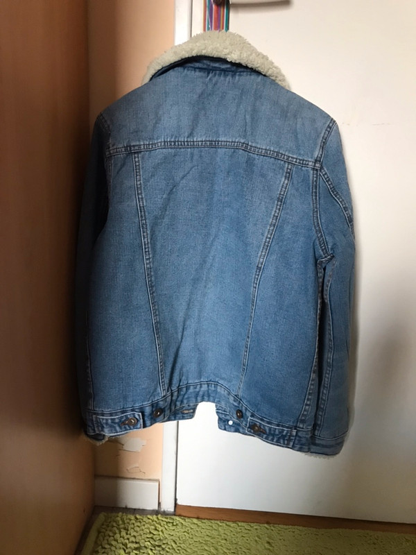 Veste En Jean Col Fourrure S Vinted