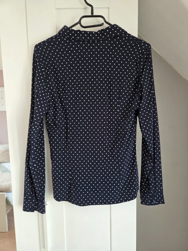 Chemisier top a pois vintage femme taille 38 - photo numéro 3