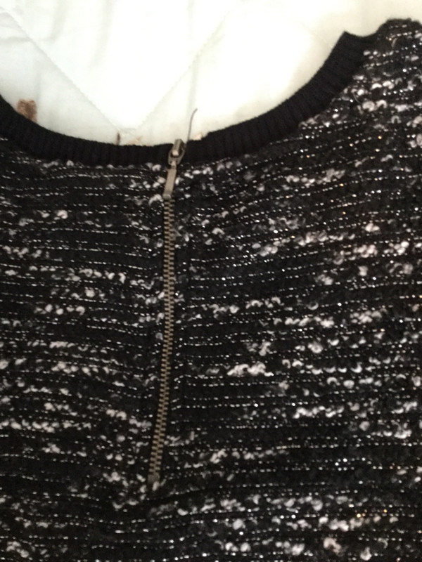 Pull noir NAF NAF avec fibres métalisées/argentées taille S 4