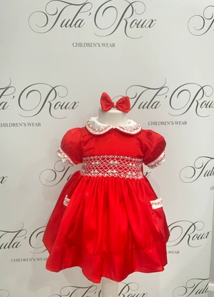 Christmas dress, brand: Tula roux smock, condition: New with tags, size: 6-9 months / 68 cm, £25.00, £27.30 includes Buyer Protection