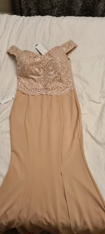 Lipsy nude shop dress