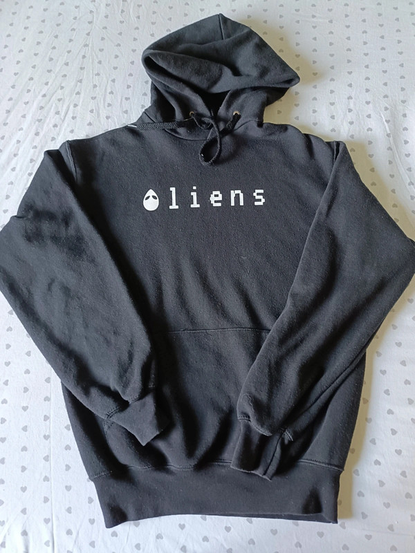 Felpa nera unisex Aliens